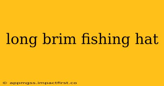 long brim fishing hat