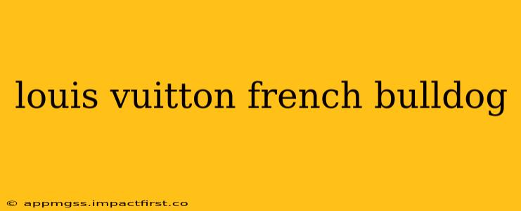 louis vuitton french bulldog