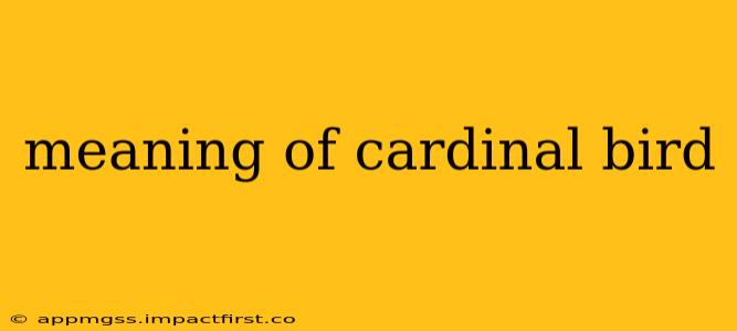 meaning of cardinal bird