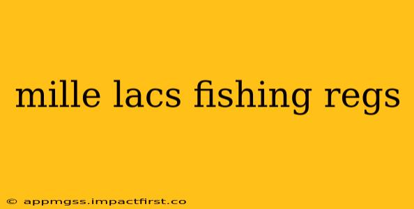 mille lacs fishing regs