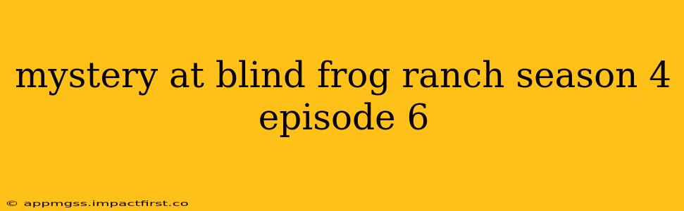 mystery at blind frog ranch season 4 episode 6