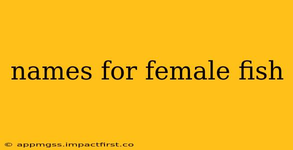 names for female fish