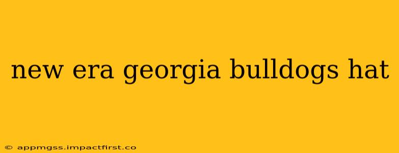 new era georgia bulldogs hat