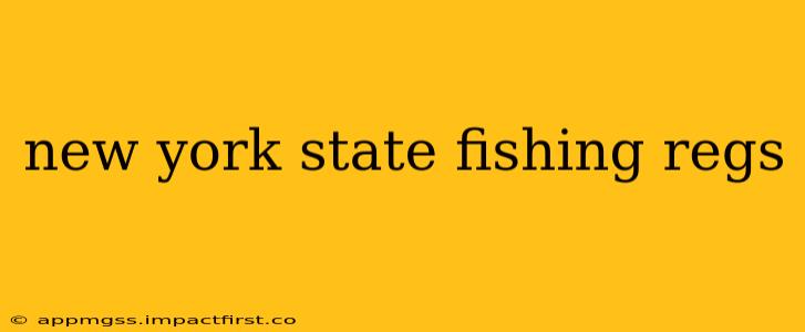 new york state fishing regs