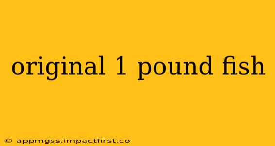 original 1 pound fish