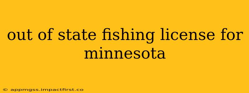 out of state fishing license for minnesota
