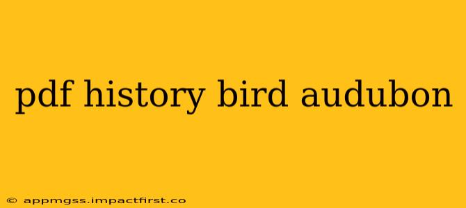 pdf history bird audubon