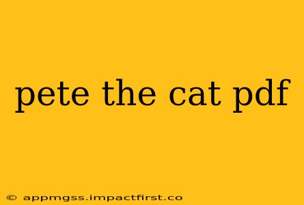 pete the cat pdf