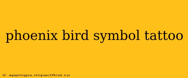 phoenix bird symbol tattoo