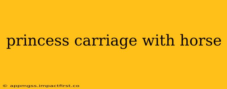 princess carriage with horse