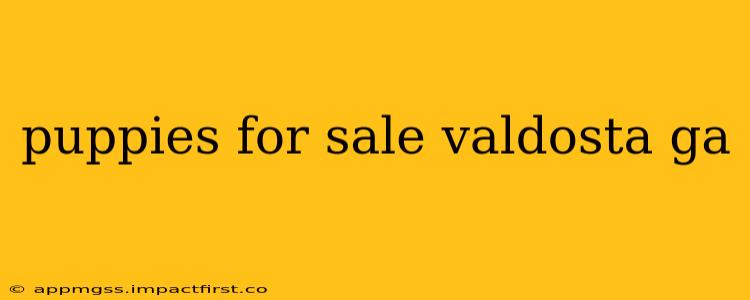 puppies for sale valdosta ga