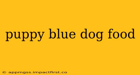 puppy blue dog food
