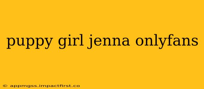 puppy girl jenna onlyfans