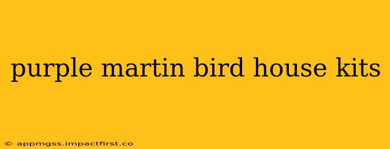 purple martin bird house kits