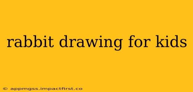 rabbit drawing for kids