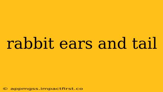rabbit ears and tail