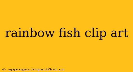 rainbow fish clip art
