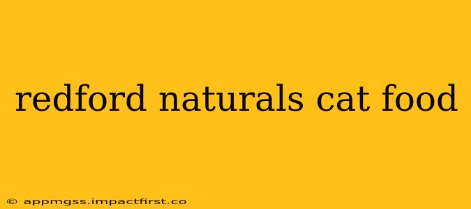 redford naturals cat food