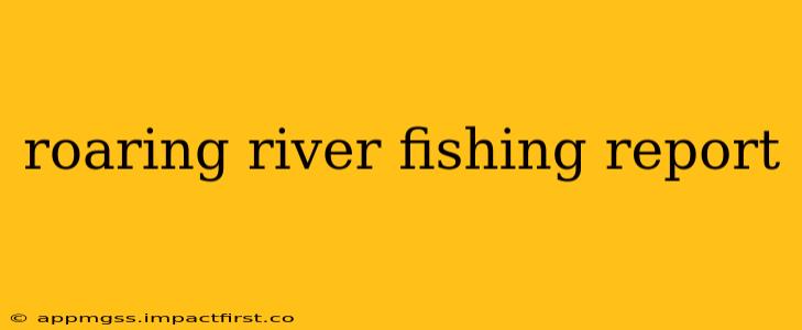 roaring river fishing report