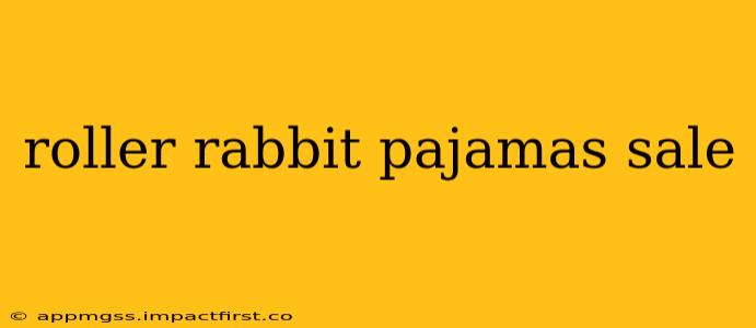 roller rabbit pajamas sale