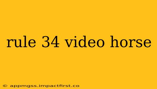rule 34 video horse