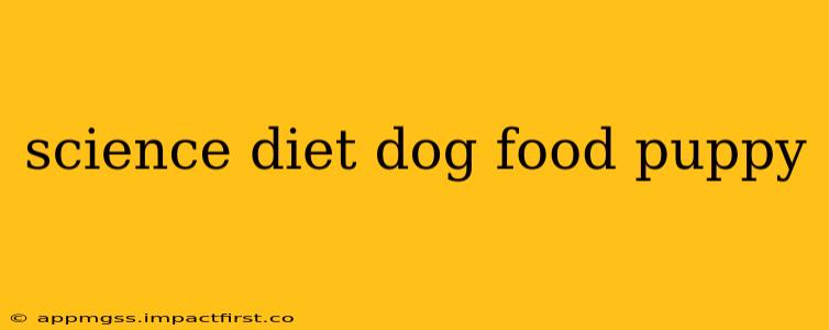 science diet dog food puppy