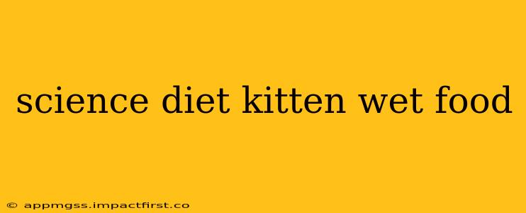 science diet kitten wet food