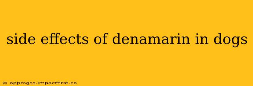 side effects of denamarin in dogs