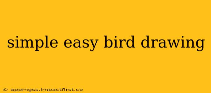 simple easy bird drawing