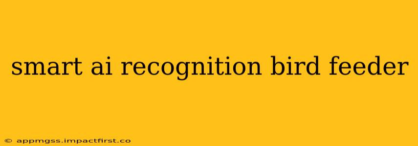 smart ai recognition bird feeder