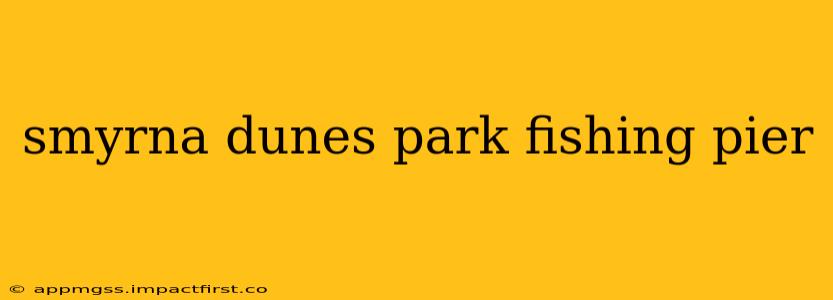 smyrna dunes park fishing pier
