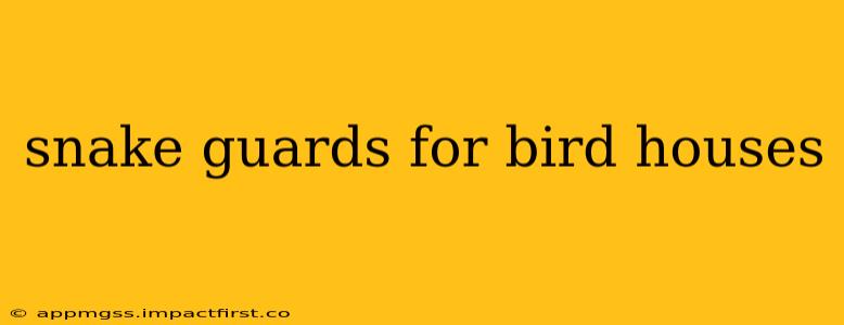snake guards for bird houses