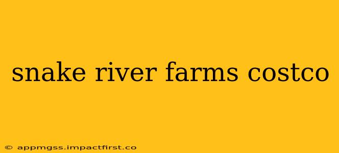 snake river farms costco