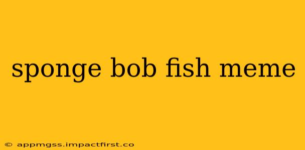 sponge bob fish meme