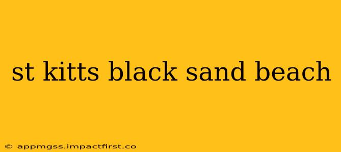 st kitts black sand beach