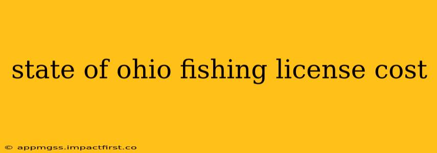 state of ohio fishing license cost