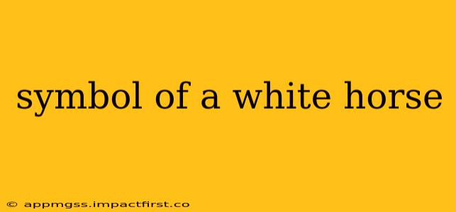 symbol of a white horse