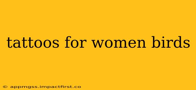 tattoos for women birds