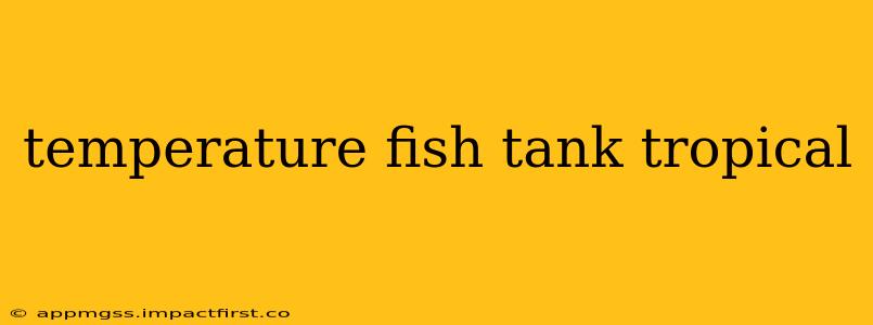 temperature fish tank tropical