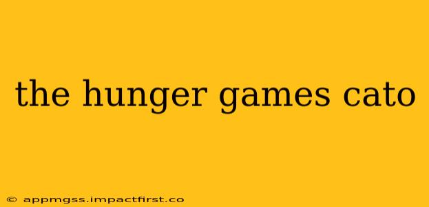 the hunger games cato