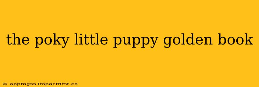 the poky little puppy golden book