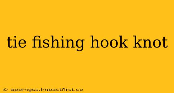 tie fishing hook knot