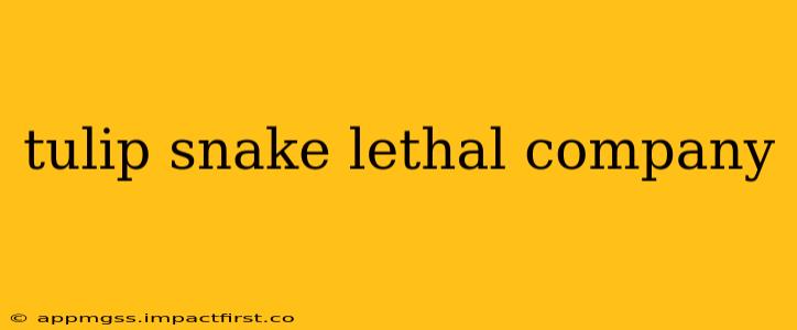 tulip snake lethal company