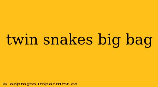 twin snakes big bag
