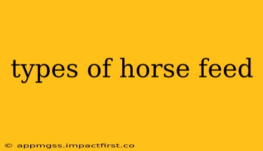 types of horse feed