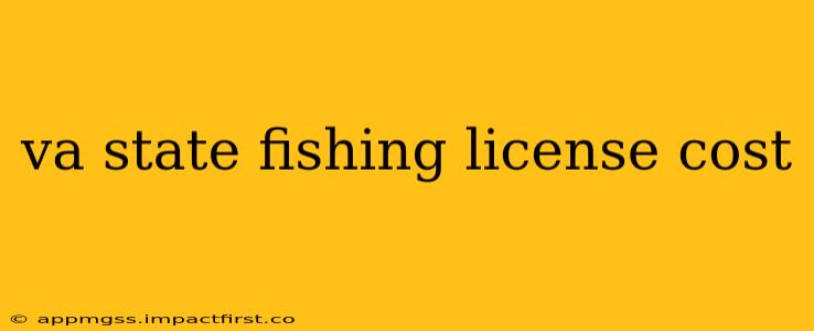 va state fishing license cost