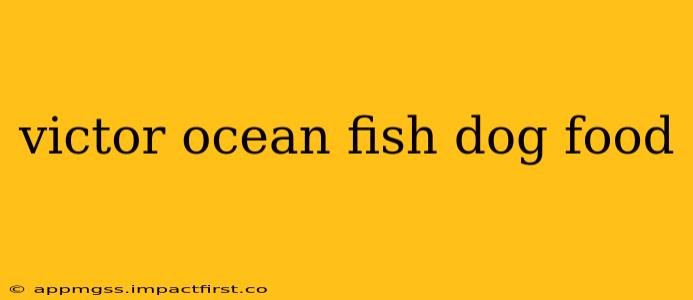 victor ocean fish dog food