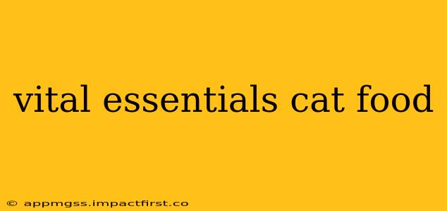 vital essentials cat food