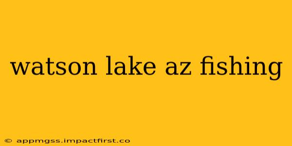 watson lake az fishing
