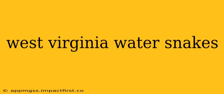 west virginia water snakes